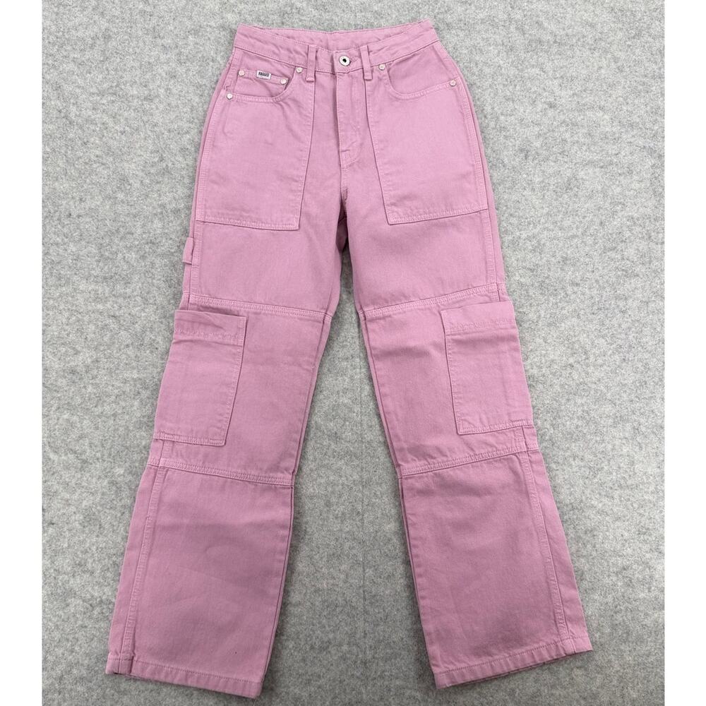 NWT The Ragged Priest Pink Combat Cargo Jeans Women's Size 26